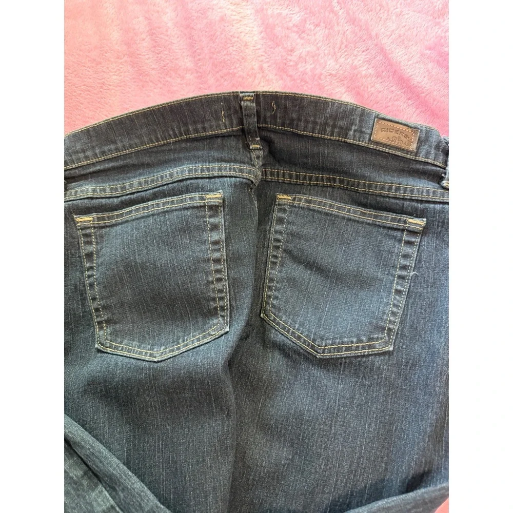 Riders by Lee Relaxed Fit Straight Leg Dark Wash Stretch Jeans Womens 18M